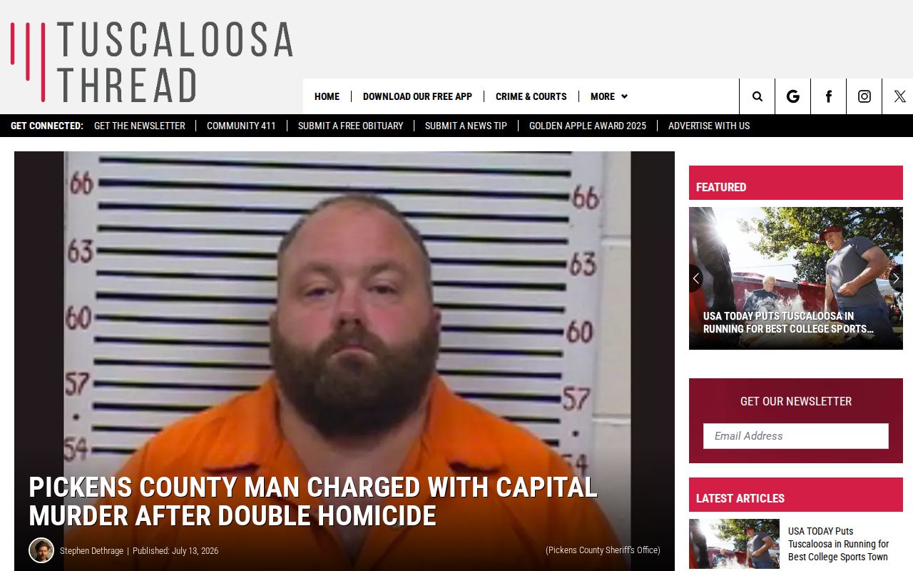 Pickens County regional arrest news case report